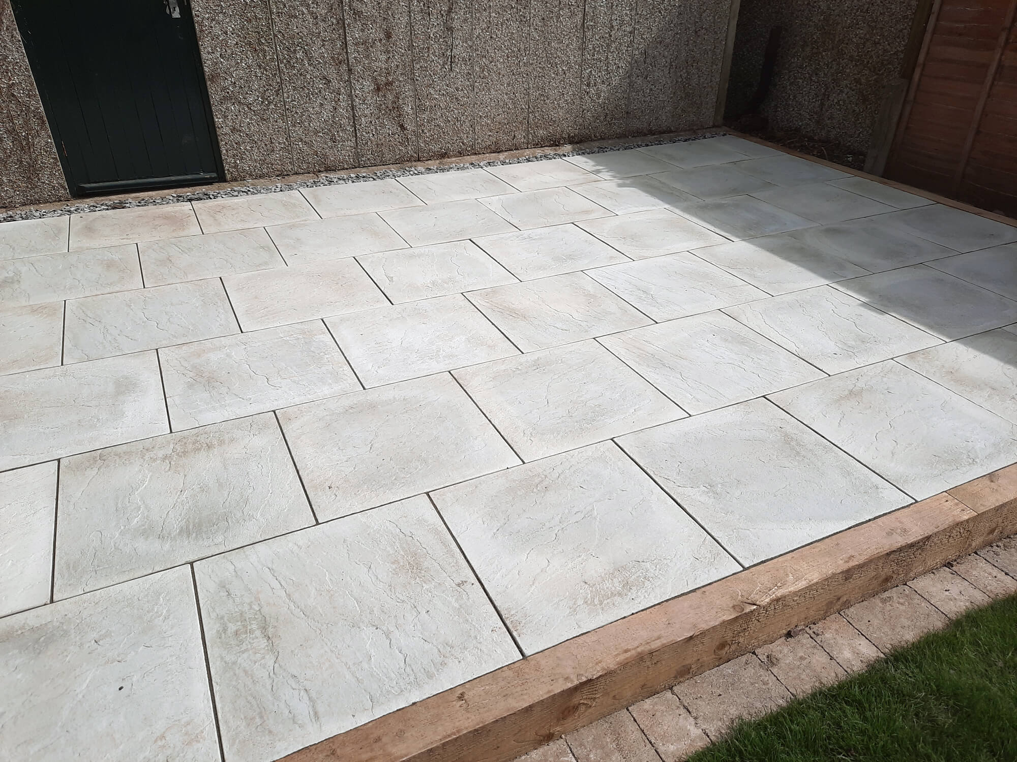 Sandstone patio installed in Coventry