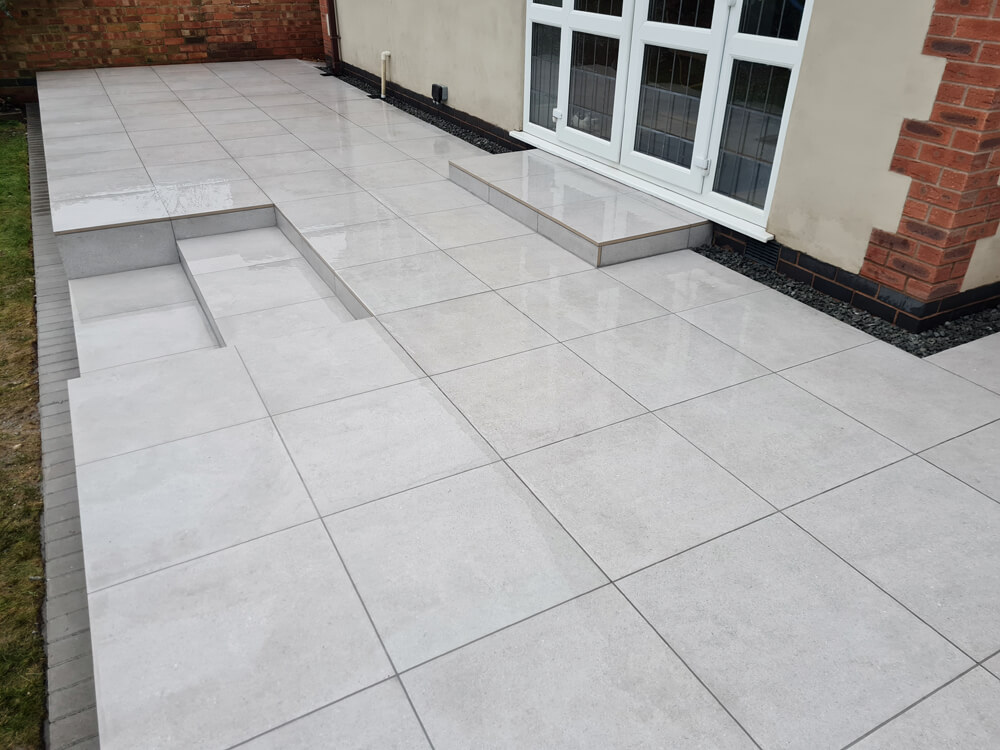 Case Study porcelain tiles for patio area