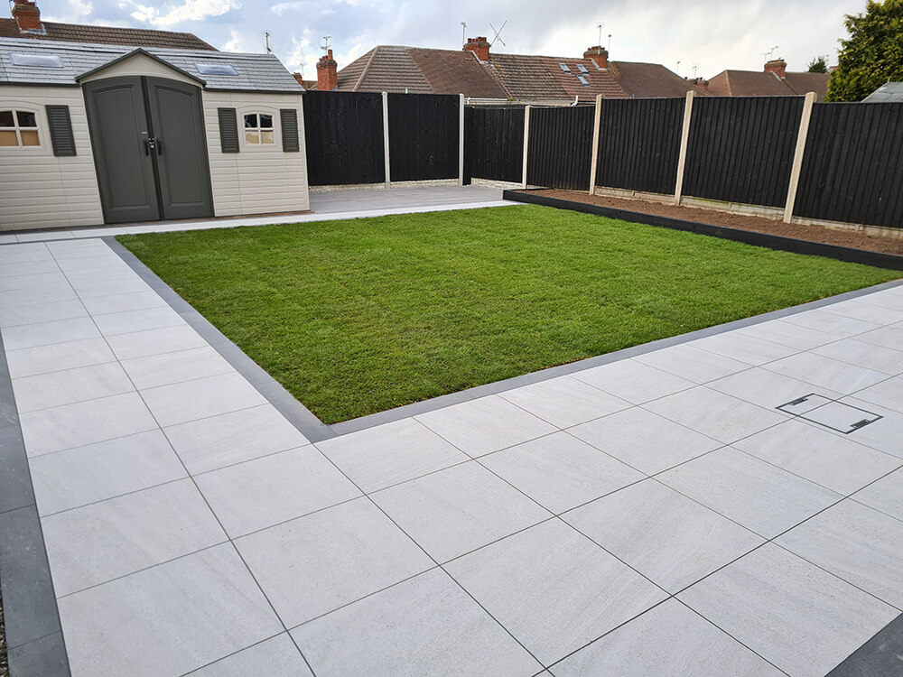 Case Study porcelain tiles for patio area